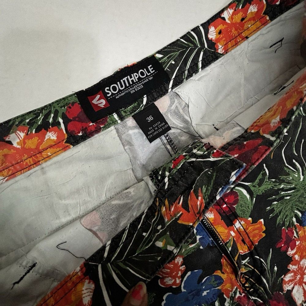 VTG‎ Y2K SouthPole Floral Shorts Mens 36 Skater Street Wear Baggy Hawaiian EUC - Picture 3 of 9